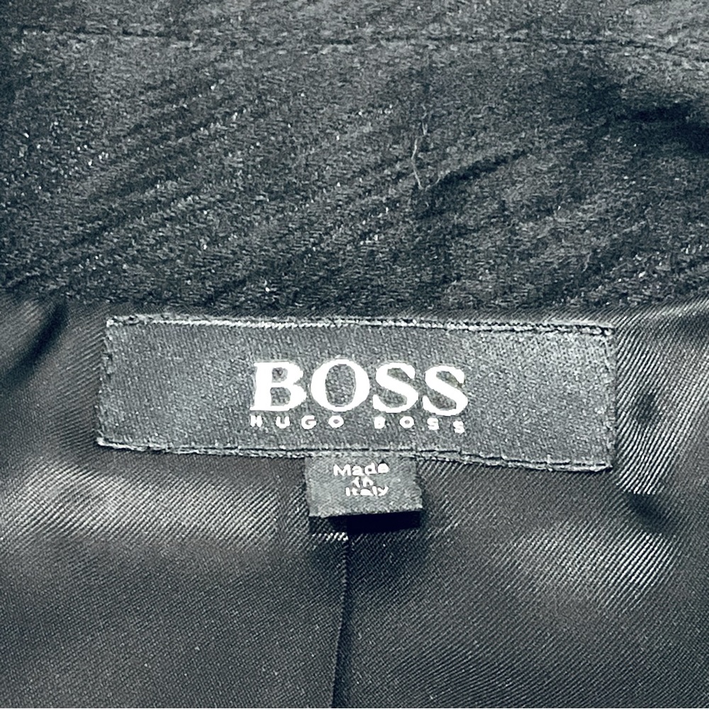 HUGO BOSS WOOL BLACK BLAZER. - Picture 8 of 10